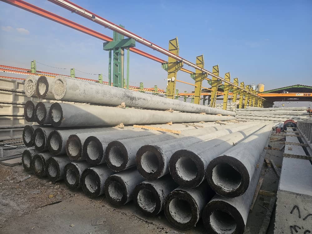 تولید تیربرق بتنی اچ و گرد صنایع بتنی سمن دژ ابوترابی در شیراز